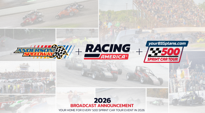 Racing America, Anderson Speedway, and YourBIGPlans.com 500 Sprint Car Tour Announce Multi-Year Broadcast Partnership